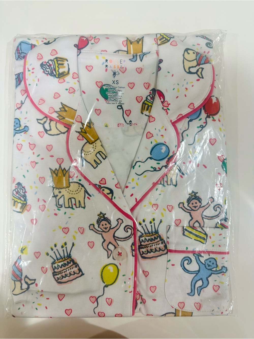Roller Rabbit Birthday Bonanza Polo Pajama Set